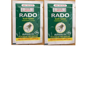 Combo 2 gói Siêu diệt ruồi THUỐC DIỆT RUỒI XANH Dạng gói 20gr