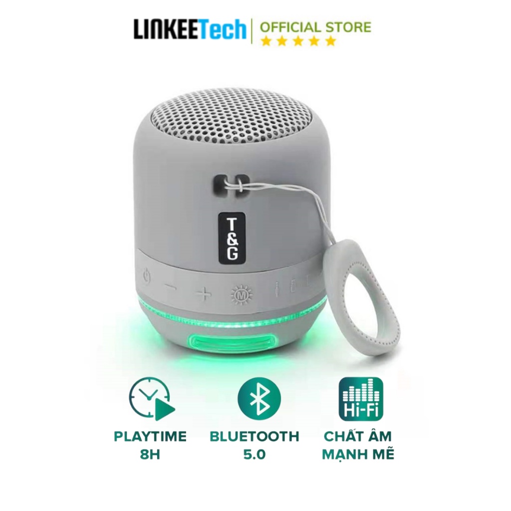 Loa Bluetooth Mini 5.0 TG294 Nhỏ Gọn Tiện Lợi Hỗ trợ thẻ Micro SD & USB Hàng Chính Hãng- LINKEETECH