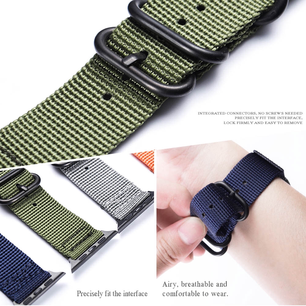 Nylon Apple Watch Nylon Watchband 42mm 38mm fabric-like strap Apple iWatch 5/4/3/2/1