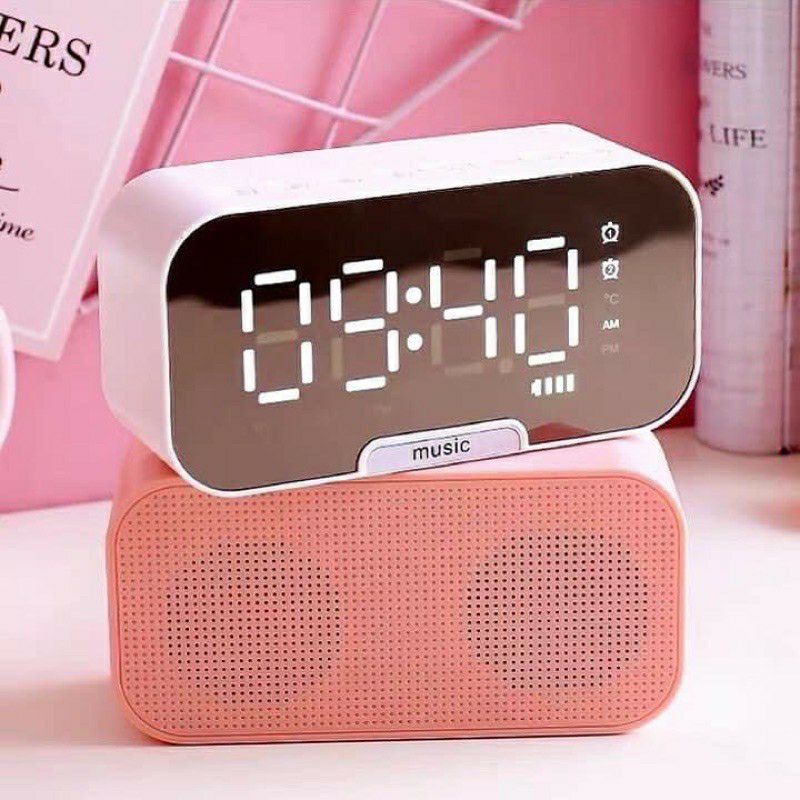 loa Bluetooth kiêm đồng hồ báo thức G10 màn hình tráng gương tích hợp đài FM  cộng thẻ nhớ..*