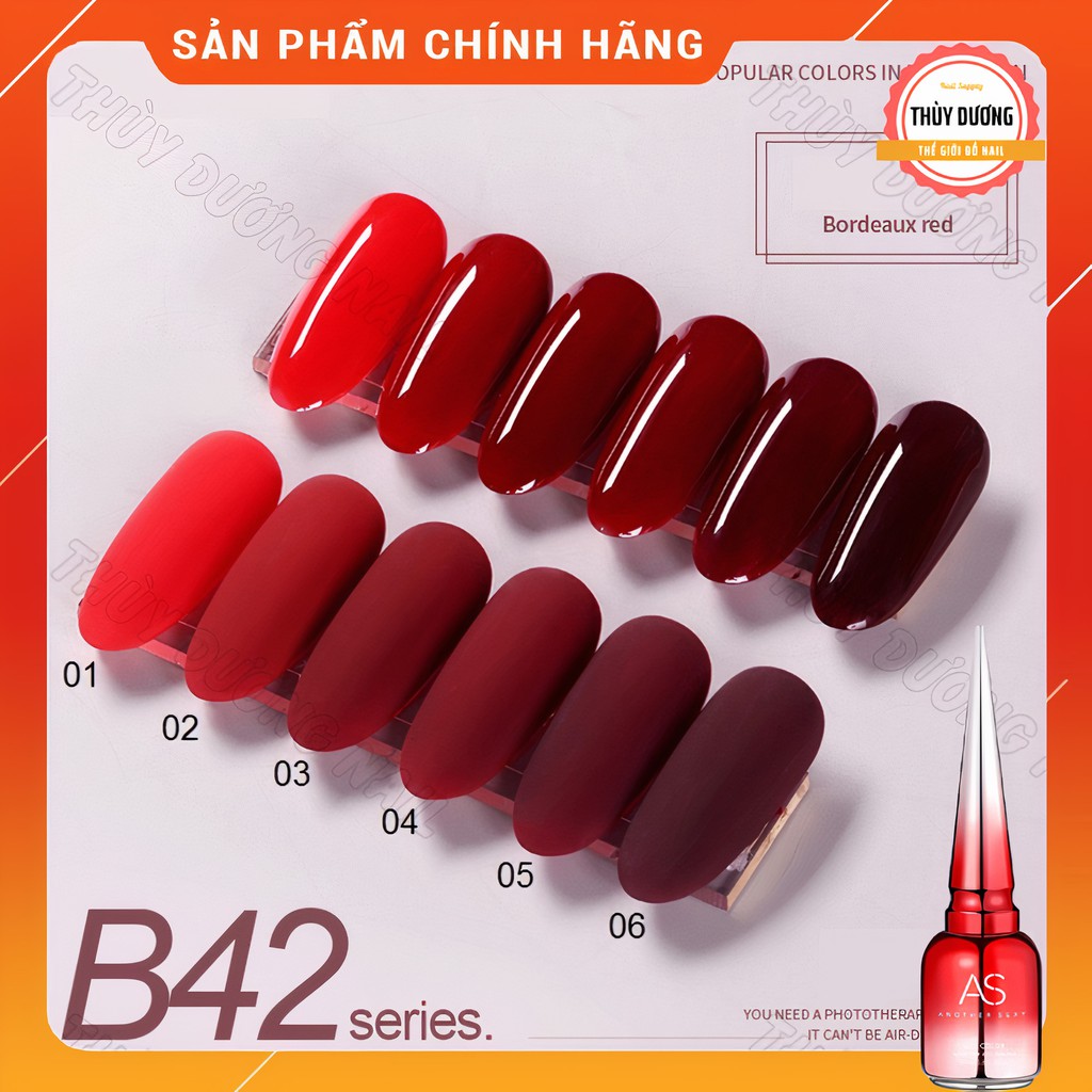 Sơn gel AS chính hãng chai đỏ mã B42 15ml