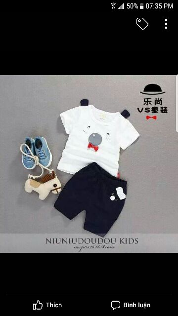 Set bé trai bé gái 55k