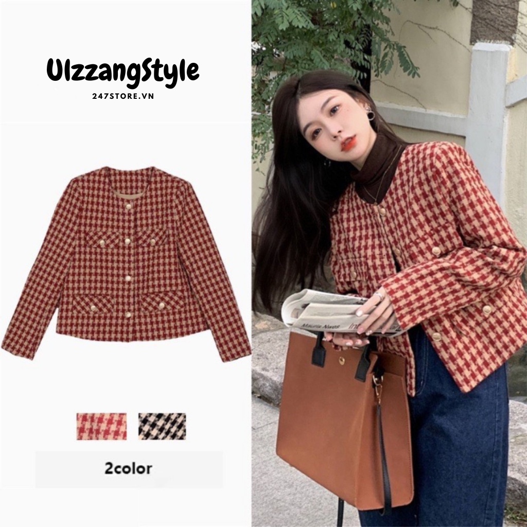 Áo dạ TWEED kẻ caro 6127