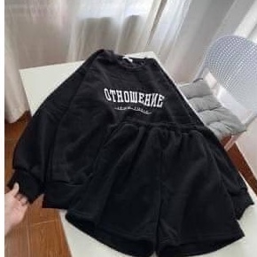 Bộ nỉ nữ áo sweater nữ hoodie form rộng cổ tròn cute hàn quốc unisex dài tay CAMA STORE M248 | BigBuy360 - bigbuy360.vn