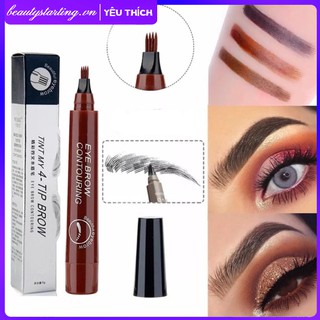 Bút Kẻ Chân Mày 3d 4 Màu Tùy Chọn Cao Cấp