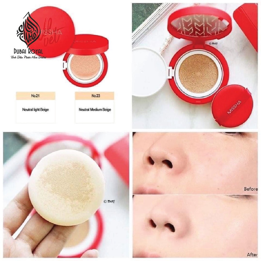 Phấn Nước Missha Đỏ Velvet Finish Cushion | BigBuy360 - bigbuy360.vn