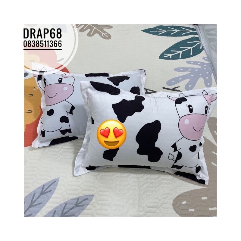 ( GIÁ SIÊU TỐT )  2 chiếc vỏ gối đầu cotton boly