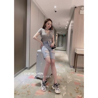 Quần ngố bò jean rách MSHA