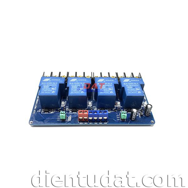 Module 4 Relay 30A - 12V Kích High/Low HTC