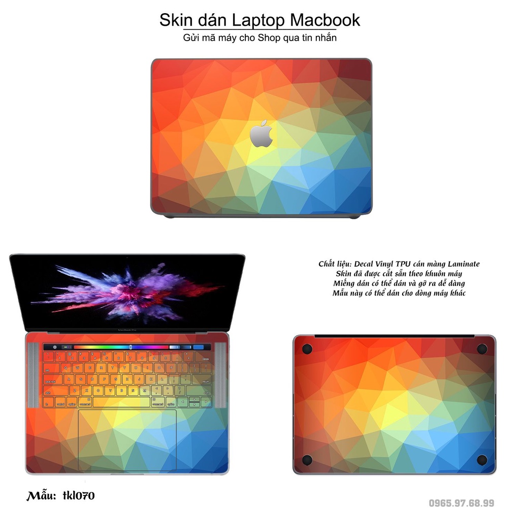 Skin dán Macbook mẫu thiết kế (đã cắt sẵn, inbox mã máy cho shop)