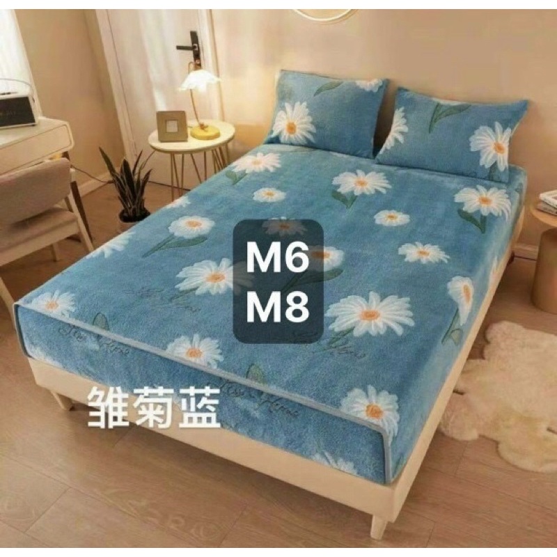 Ga gối nỉ sữa bọc đệm, set ga kèm gối nỉ sữa, thảm nỉ tuyết sữa mền mịn, ga nỉ tuyết bọc đệm nhiều họa tiết đủ size