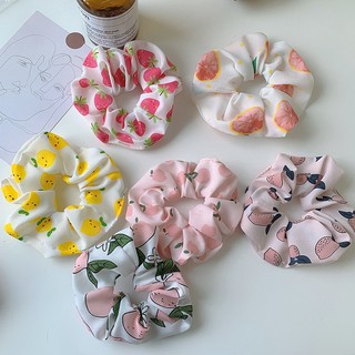 Cột tóc scrunchies trái cây trẻ trung