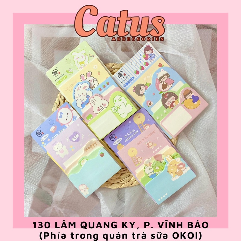 Set note hoạt hình nhiều kiểu