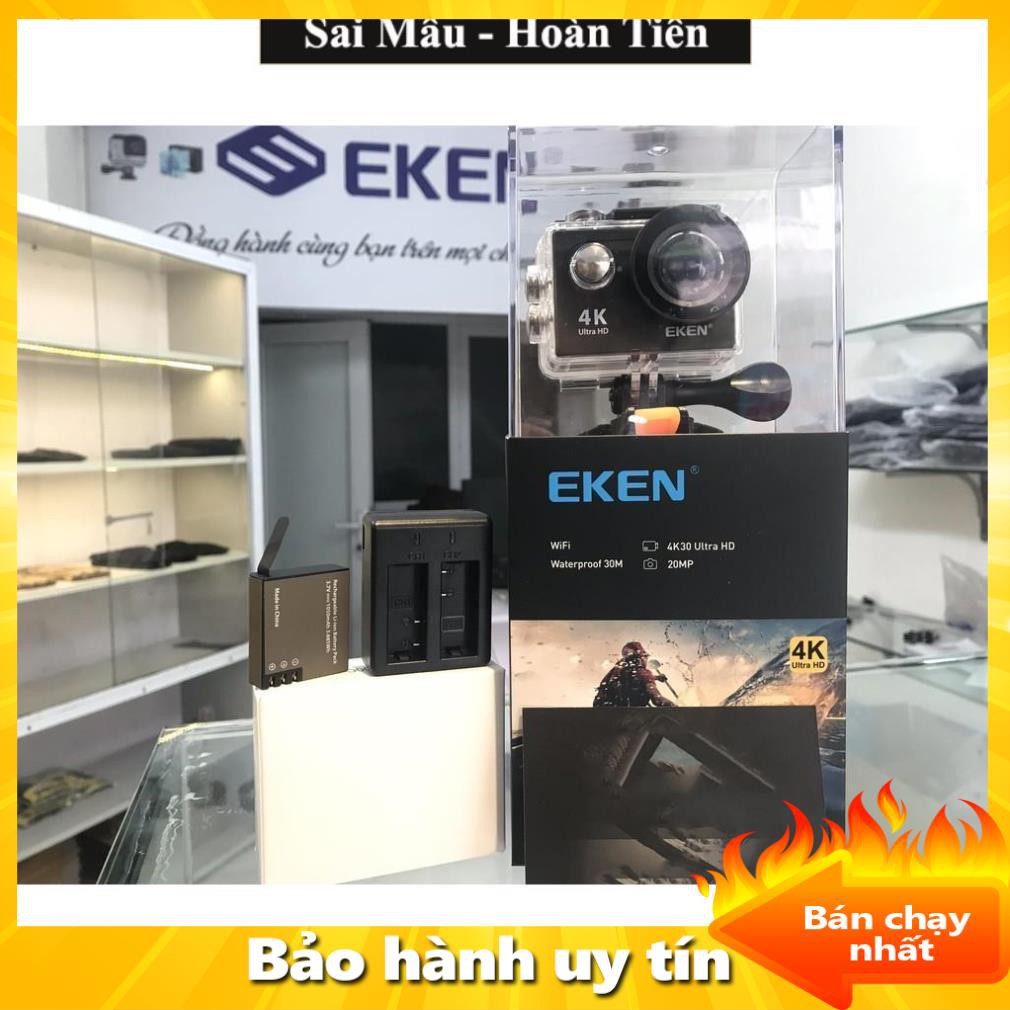 ✔️Camera hành trình Eken Ultra HD Wifi quay video 4K tặng đầy đủ bộ phụ kiện sports lắp đặt trên cả ô tô xe máy