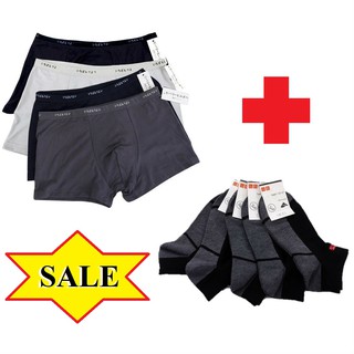 Combo 5 chiếc sịp đùi nhật muji + 5 đôi tất nhật uni cổ ngắn