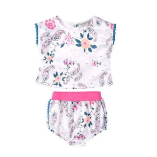 Bộ bé gái in hoa siêu cute size 70