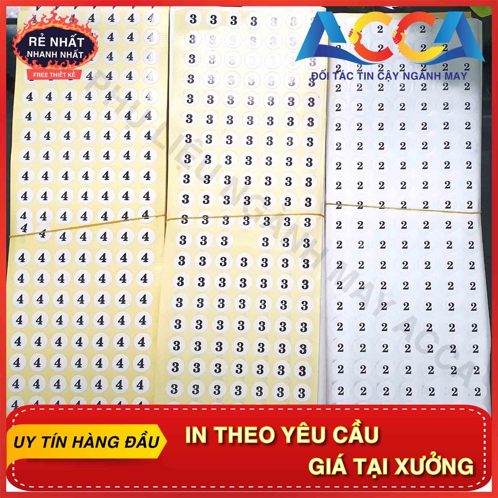 [ GIÁ LẺ RẺ NHƯ GIÁ SỈ ] STICKER DÁN SIZE QUẦN ÁO_140 MIẾNG DECAL DÁN QUẦN ÁO_NHẬN IN NHÃN MÁC THEO YÊU CẦU_