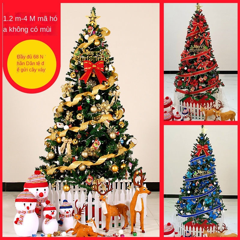 Gói cây Giáng sinh 1.2/1.5/1.8/2.1m đồ trang trí máy tính để bàn cửa sổ trung tâm mua sắm sinhm 1.5m