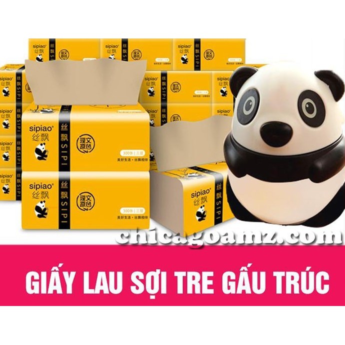 [Tổng kho sỉ/lẻ]  Giấy Ăn Gấu Trúc SIPIAO Thùng 30 Gói _Hàng Chuẩn Bản Đủ_30 Tờ