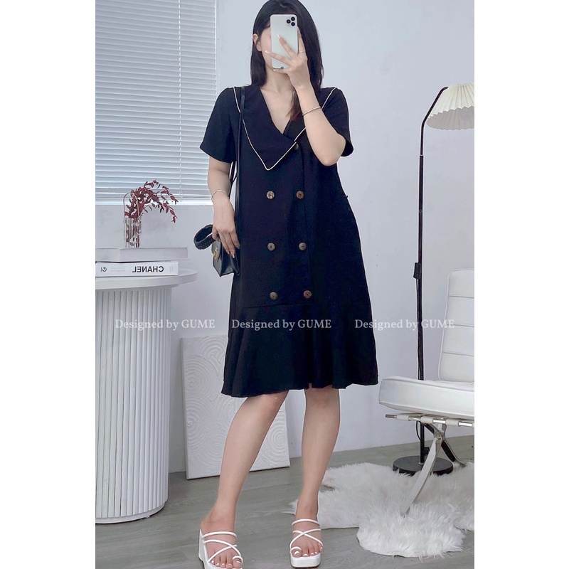 Váy Bầu mùa hè bigsize 40-100kg Gume Đầm Bầu Công Sở Dáng Suông Đuôi Cá Cổ Tim Mềm Mịn, vải sạn lụa siêu mát MB92
