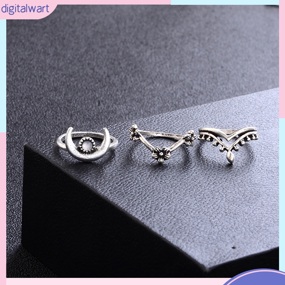 Set 14 nhẫn hợp kim kiểu dáng đa dạng thời trang cho nữ