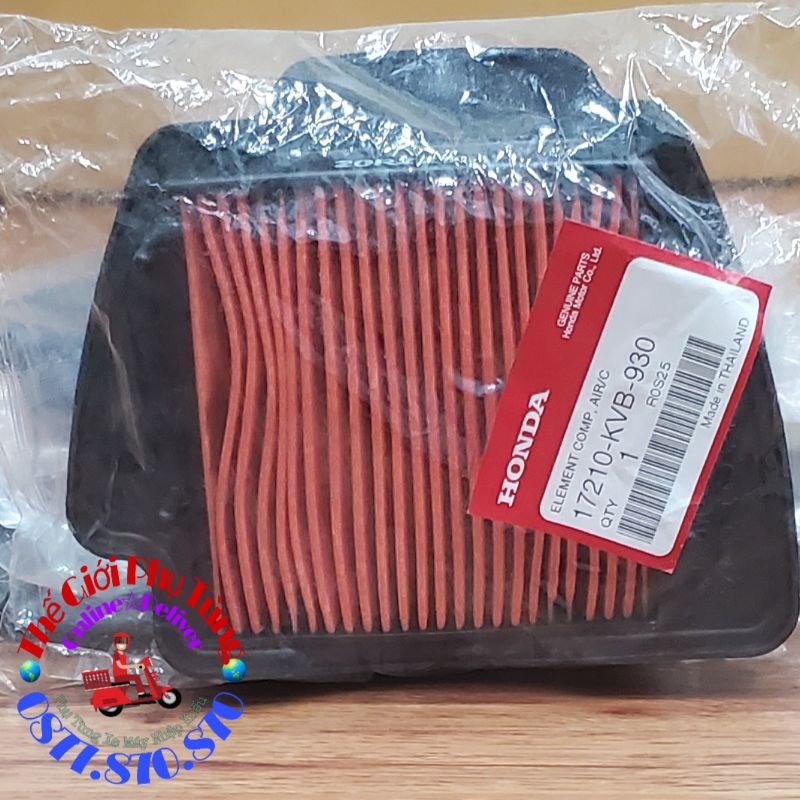 Lọc gió AB đời đầu, Click VN zin Honda Thái Lan nhập khẩu - 17210-KVB-930