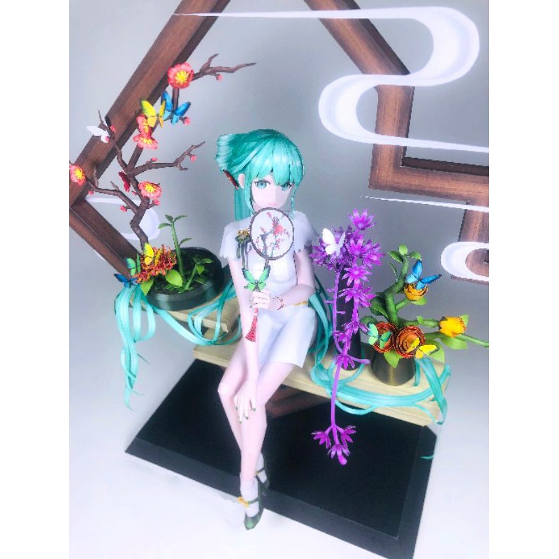 Mô hình giấy anime girl Virtual idol/Vocaloid] Myethos Cheongsam Miku