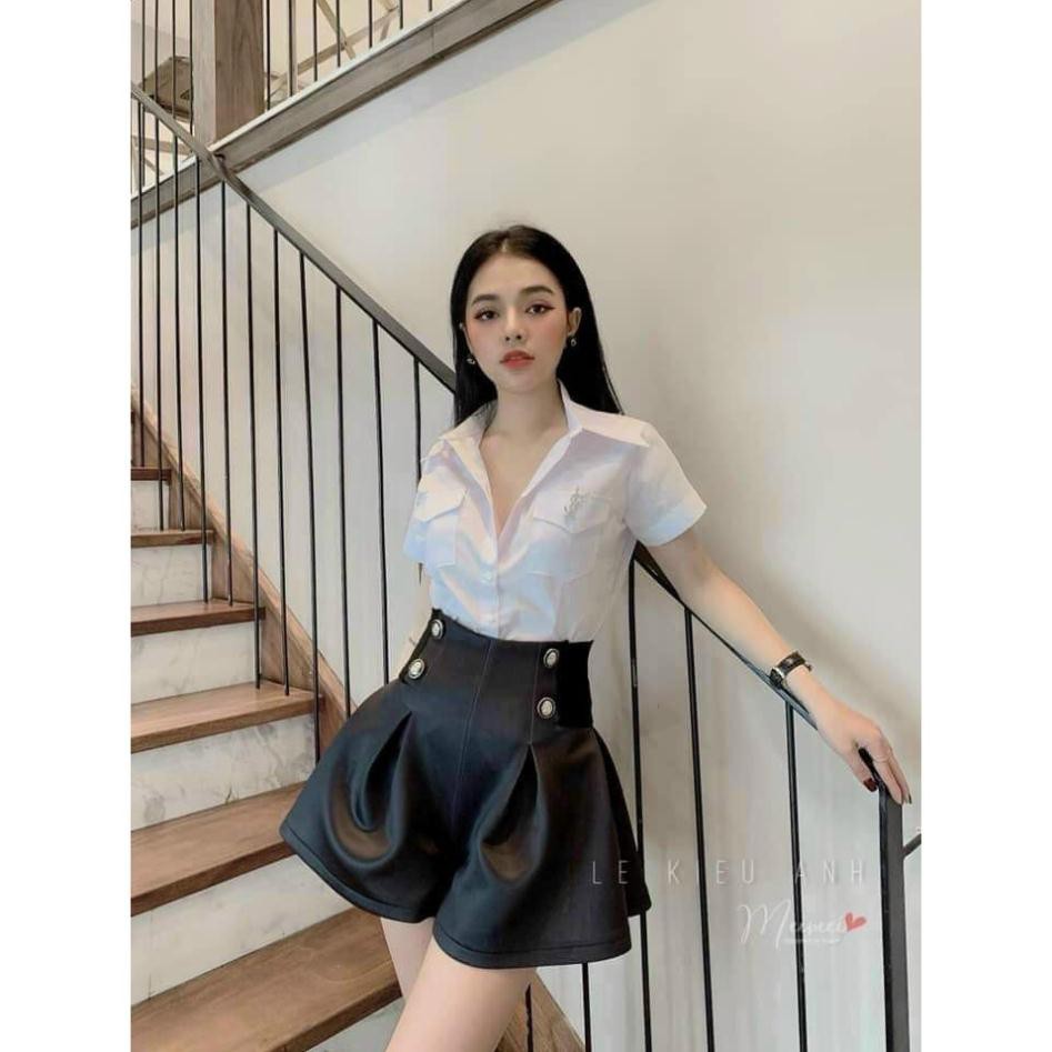 Áo sơ mi 2  túi cộc tay hàng đẹp bao chất