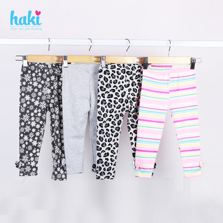 Quần legging bé gái - Ghi -Haki