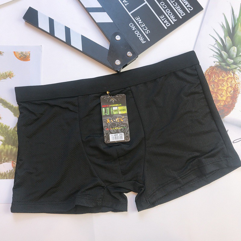Quần Lót Nam Đùi Thông Hơi, Quần Sịp Nam Thông Hơi Lỗ Nhỏ Boxer Siêu Thoáng QSD03