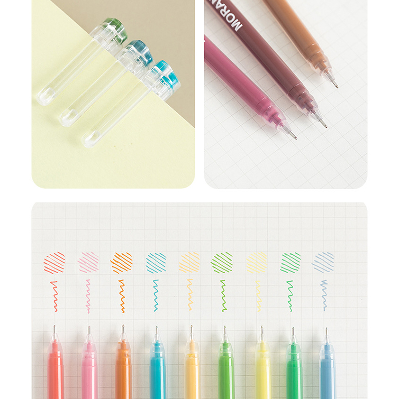 Bộ 36 Cây Bút Gel Nhiều Màu Sắc 0.5mm Cho Học Sinh Tiện Dụng