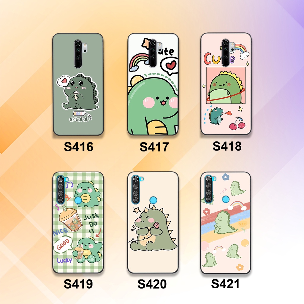 Ốp lưng Xiaomi Redmi Note 8 - Note 8 Pro in hình khủng long cute
