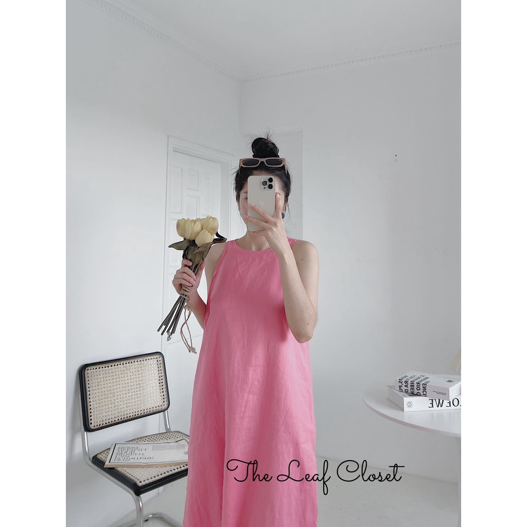 Đầm suông linen dạo phố - Đầm thiết kế cao cấp The Leaf Closet - Váy linen su