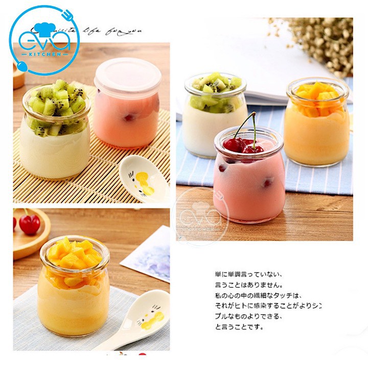 Hộp 12 Hũ Thuỷ Tinh Đựng sữa chua khổng Lồ 200 Ml | BigBuy360 - bigbuy360.vn