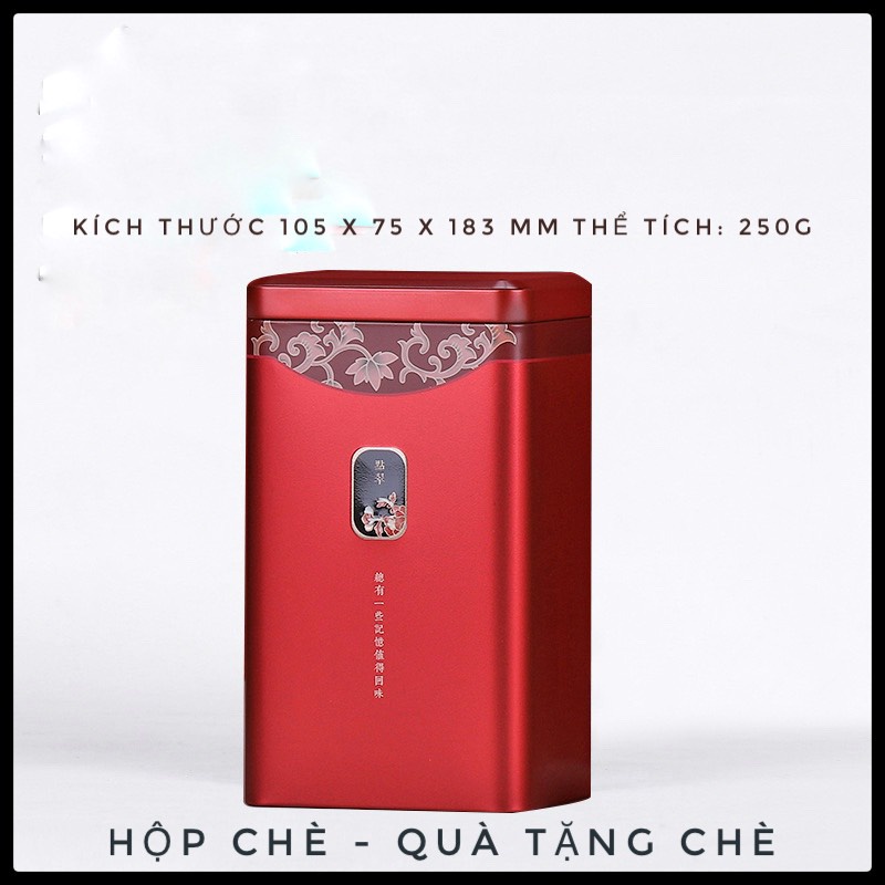Hộp đựng trà đẹp + 200g chè búp Thái Nguyên đặc sản