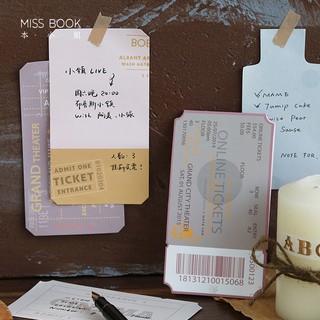 Giấy nhớ retro ticket