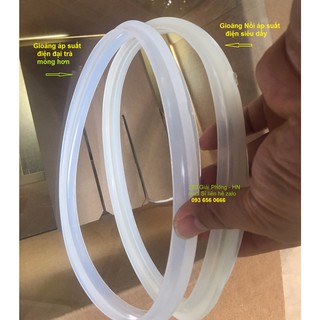 Bộ gioăng vung gioăng phụ nồi áp suất điện đa năng Sunhouse Siêu dầy - doong nồi áp suất Sunhouse, Panasonic 24cm 5l 6l
