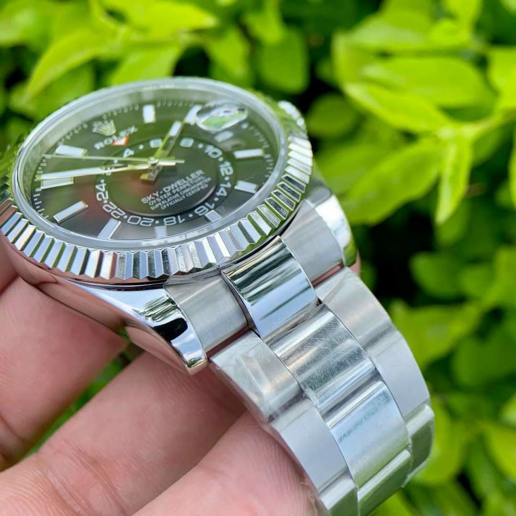 Đồng Hồ Nam R0lex Sky-Dweller Black Automatic 326934