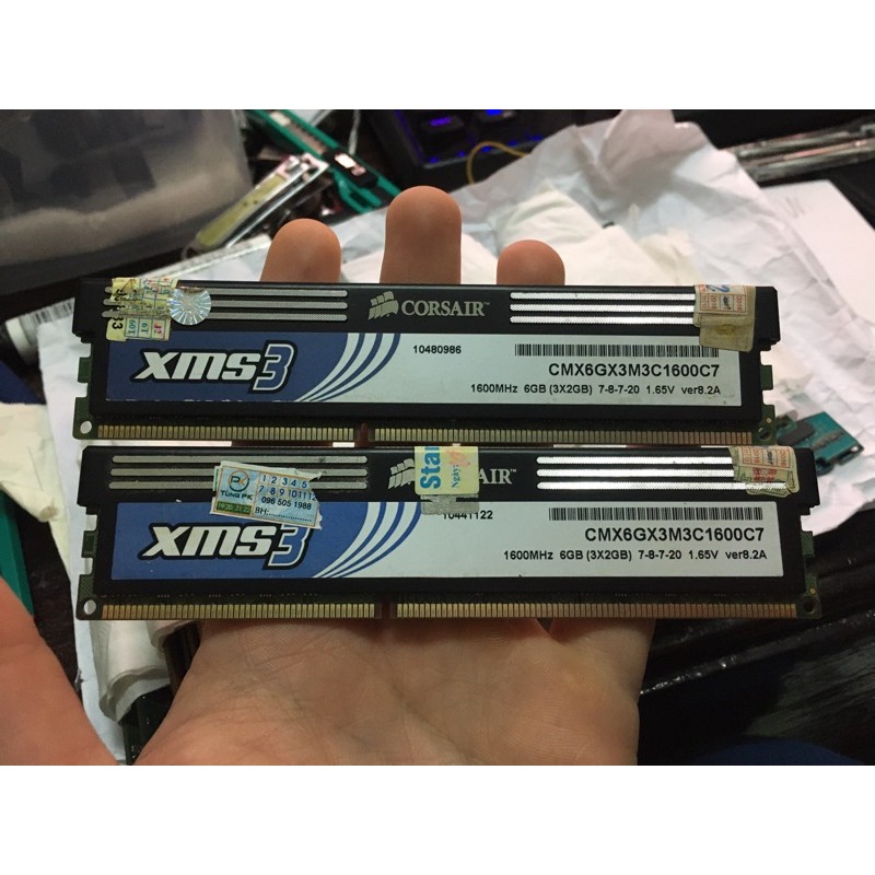 Ram 2Gb Ddr3 bus 1333 kẹp tản test ok