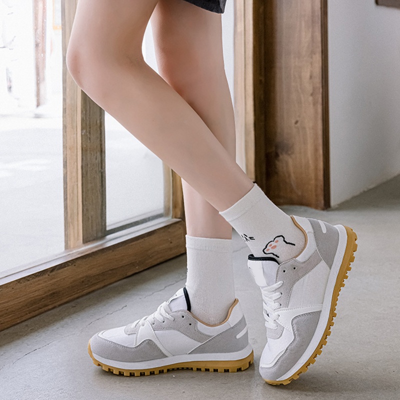 Vớ Xỏ 2 Ngón Bằng Cotton In Họa Tiết Mèo Hoạt Hình Dễ Thương Phong Cách Harajuku Cho Nữ