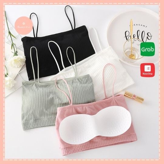 Áo bra 2 dây gân tăm thời trang cho nữ