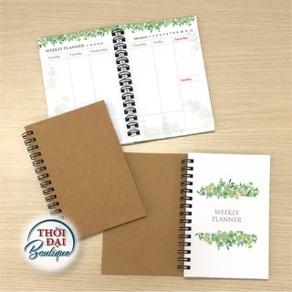 Sổ Note Lò xò Weekly Planer A6