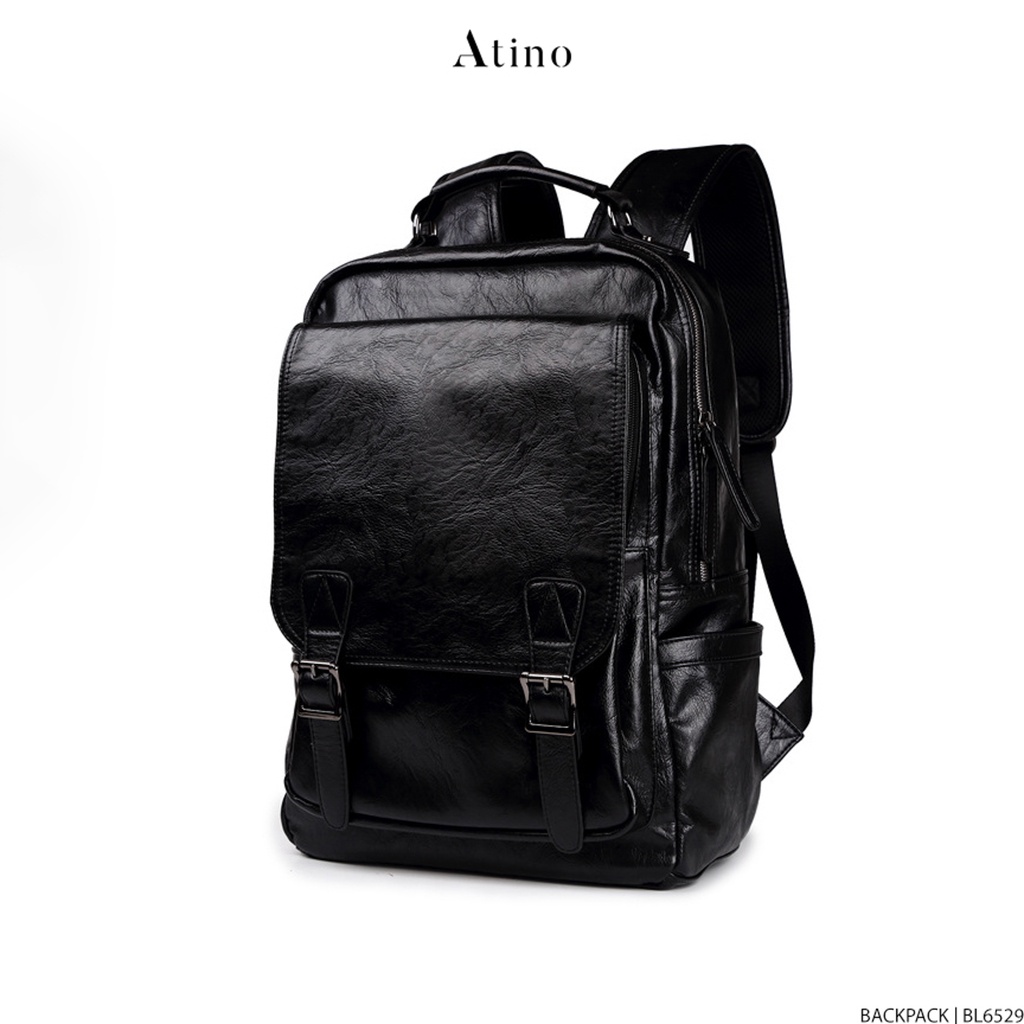 Ba lô Da Nam ATINO Chất Liệu Da PU Balo Kiểu Dáng Thời Trang BL6529