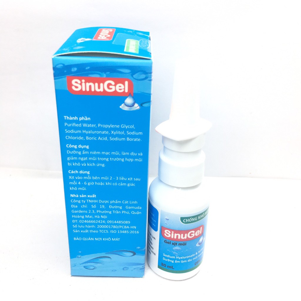 Lọ Sinugel 30ml chống khô mũi dưỡng ẩm niêm mạc | Thế Giới Skin Care