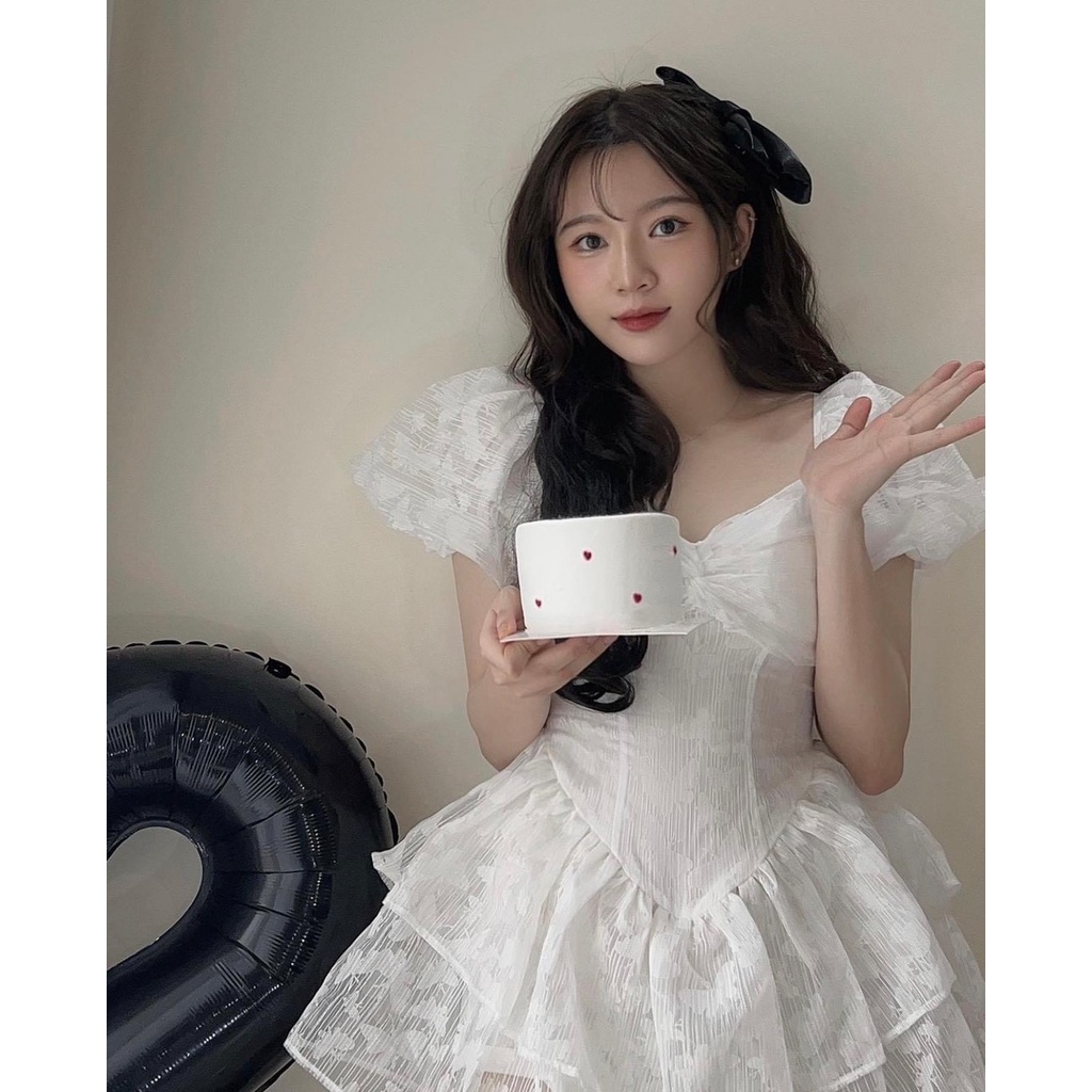 Váy Đầm Voan Hai Tầng Tiểu Thư