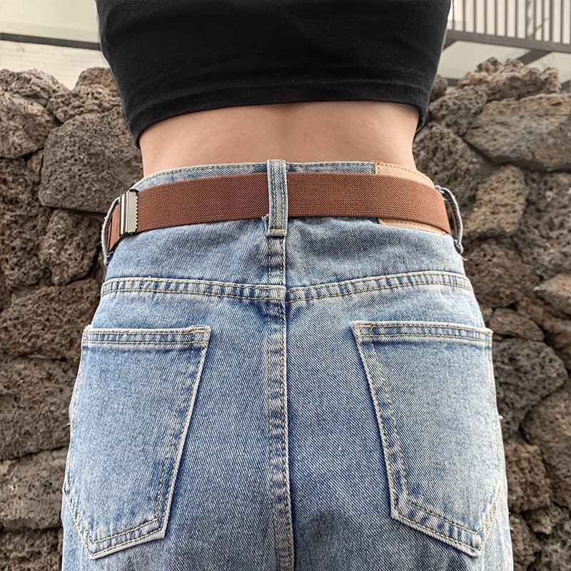 Thắt lưng dây chun có nút gài bấm, nút cài bấm, khuy cài bấm điều chỉnh lưng quần Jean, quần bò cạp rộng - tiemmaimeo198