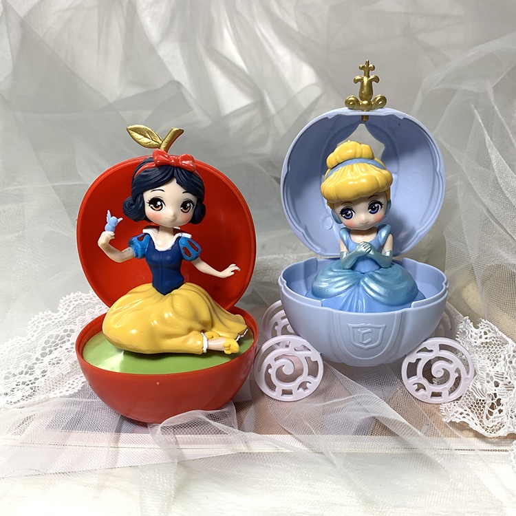 Mô Hình Dạng Trứng Nhân Vật Disney Lọ Lem, Bạch Tuyết, Tiên Cá 3 Mẫu Trong Trứng Cực CUTE Cực Sắc Nét Trang Trí Tr