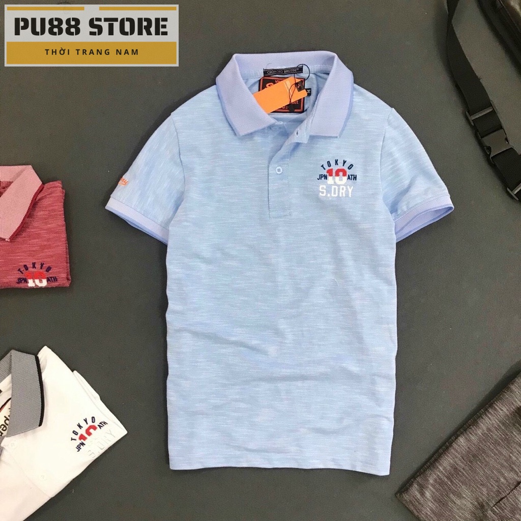  Áo thun polo nam cao cấp PL64DM áo phông nam cổ bẻ trẻ trung thời trang chất mát co giãn | BigBuy360 - bigbuy360.vn