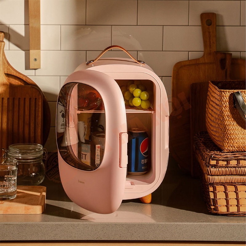 Tủ Lạnh Mini Baseus Dung Tích 8L Hai Chế Độ Nóng / Lạnh Bảo Quản Mỹ Phẩm , Đồ Uống