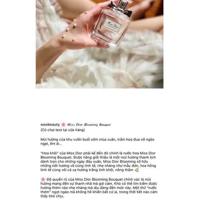 Vial nước hoa Dior các mùi hot